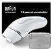 Braun Silk-Expert Pro 3 PL3020 IPL, depilazione domestica, alternativa alla depilazione laser, rasoio Venus, 2 teste, regalo per donne, bianco/argento