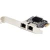 StarTech.com Scheda di rete PCIe Gigabit a 2 porte, scheda LAN PCI Express, NIC,