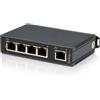 ‎ Startech.Com Switch di Rete Commutatore Industriale Ethernet a 5 Porte, Guida Di
