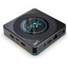 Lipa X96 X4 Android TV Box 4-64 GB - Box IPTV - Box streaming - Lettore multimediale - Decoder 6K e 4K - Chipset Amlogic - WLAN ed Ethernet - Box segnaletica