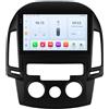 OEM Lettore multimediale per auto, compatibile con smartphone, sistema di navigazione, compatibile con auto Hyundai I30 i30 AT MT dal 2006 al 2011, modello QS4 (8Core 4G 32G) MT