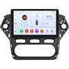 OEM Autoradio con display touchscreen, lettore multimediale, compatibile con Ford Mondeo dal 2010 al 2014, modello QS2 (4GB di RAM, 32GB di memoria)
