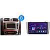 OEM Autoradio, touchscreen, lettore multimediale, compatibile con Toyota Avensis Mk3 (T270) dal 2009 al 2018, con sistema di navigazione GPS Android integrato e ventola di raffreddamento, modello V1 Pro (2GB-64GB) - B