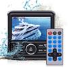 Selius Stereo radio marina, impermeabile, lettore multimediale MP5 con display digitale LED da 4,1 pollici, ricevitore radio AM/FM, universale per imbarcazioni, yacht o