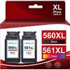OEM Cartucce d'inchiostro 560XL e 561XL per Canon, confezione da 2