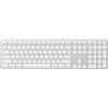 Merkloos Tastiera wireless tastierino numerico - Layout USA QWERTY - Argento - Bluetooth e 2,4 GHz - Batteria ricaricabile USB-C