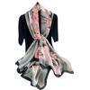 WEIGEER Silk Scarf Women Sciarpa di seta da donna, scialle fazzoletto per lunga sciarpa leggera, da spiaggia, cintura vintage scialle Christmas Decorations Scarf Belt Butterfly Shawl
