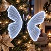 Wisdom Farfalla luminosa 75x60cm 3D con movimento ali Bianco Freddo da albero e giardino Wisdom