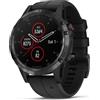 Garmin Fenix 5 Plus (2018) | Acciaio inossidabile nero | Silicone nero - molto buono