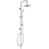 GO PLAST S.R.L. Colonna doccia quadra con soffione 20x20 cm e doccino