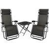 Timelesstools Set da giardino con 2 sedie relax e tavolino