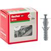Fischer 20 Tasselli SB 9 con Vite Testa Svasata M4, Universali per il Fissaggio su Muro e Cemento, 508234