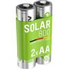 ANSMANN MaxE Solar Migno AA Tipo 800mAh Batteria Ricaricabile ad Alta Capacità 2x Mignon AA HR6