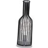 SOPOTUTU Lampada Decorativa Retrò a Forma di Bottiglia di Vino Nera | Luce Notturna Soffusa, Alimentazione 3 Pile Aaa, Base Stabile, per Mensole e Comodini