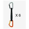 Petzl Rinvio Petzl Spirit Express 17 cm grigio nero arancione (pack da 6)