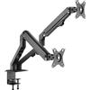 Hagor Easy Flex Dual Supporto per monitor a movimento completo per due schermi da 17-27
