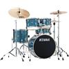 TAMA Imperialstar IP58H6W-HLB Hairline Blue Batteria acustica 18" completa di...