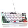Merkloos Tastiera da gaming - 75% - Cablata - RGB - Interruttori rossi