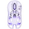 Merkloos Mouse da gaming wireless - Ergonomico - 26.000 DPI - RGB - Viola