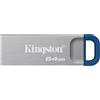 Kingston Pen drive Kingston DataTraveler Kyson G2 64GB Blu-Argento [DTKNG2/64GB]
