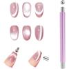 flintronic Doppia Estremità Cat Eye Magnete Bastone, Magneti Cat Eye, Doppia Testa, con Perlina Magnetica, Uso Casa, Salone