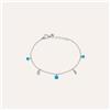 Stroili Bracciale Acciaio Cristallo Azzurro 16+3cm