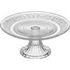 Ad Trend Alzata in Vetro Ø18xH7 cm - Alzata Decorativa per Dolci, Dessert e Accessorio Elegante per la Tavola