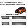 Replace Per Fiat Panda (312) dal 2012>2021 Serie 4pz Modanature Laterali Adesive