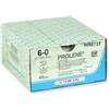 Ethicon SUTURA MONOFILAMENTO ETHICON PROLENE BLUE — 6/0 ago 16 mm PC-3 Prime — GIMA 22322