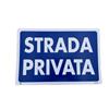 Dakota Cartello Dakota 20x30 cm STRADA PRIVATA colore blu e bianco