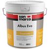 San Marco Idropittura traspirante opaca Albus Evo San Marco antigoccia per interni (Secchio 4 o 14 Litri), 4 litri