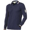 Logica Polo a maniche lunghe Logica ML3 100% cotone con colletto e polsini tricolore (tg. S-3XL)
