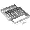 Dakota Griglia pesante con telaio Dakota 300x300mm Classe 3 in acciaio zincato per deflusso acqua