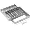 Dakota Griglia pesante con telaio Dakota 550x550mm Classe 2 in acciaio zincato per deflusso acqua