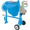 Polieri Betoniera a bicchiere silenziata Polieri Tech-PC 190lt monofase 0.55kW con ribaltamento pignone e corona