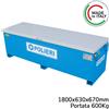 Polieri Cassone porta attrezzi Polieri 1800x630x670mm con 4 punti di sollevamento, portata 600
