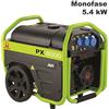 Pramac Generatore di corrente a benzina Pramac PX8000 Monofase 5.4kW con ruote