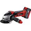 Einhell smerigliatrice angolare a batteria TE-AG 18/115 Li disco Ø115mm in Set