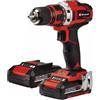 Einhell trapano avvitatore a batteria TE-CD 18/40-1 Li con 2 batterie, caricabatterie e valigetta
