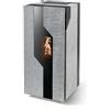 CS Thermos Stufa Sirmione 9 CS Thermos a pellet con bruciatore autopulente, Pietra Ollare, a fumi posteriore/superiore, 10,1kW