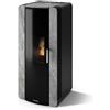 CS Thermos Stufa Firenze 10 CS Thermos a pellet con bruciatore autopulente, Pietra Ollare, a fumi posteriore/superiore, 10,8kW