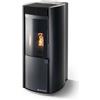CS Thermos Stufa Garda 9 Plus Stagna CS Thermos a pellet, Ceramica Nero, a fumi posteriore/superiore, 10,1kW