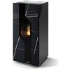 CS Thermos Stufa Sirmione 9 Stagna CS Thermos a pellet, Pietra Nero Azalai, a fumi posteriore/superiore, 10,1kW
