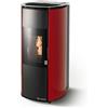 CS Thermos Stufa Arianna 12 Stagna CS Thermos a pellet, Metallo Rosso, a fumi posteriore/superiore, 13,2kW