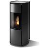CS Thermos Stufa Arianna 10 Plus Stagna CS Thermos a pellet, Ceramica Nero, a fumi posteriore/superiore, 10,8kW