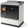 CS Thermos Stufa Morgana DX CS Thermos a legna, Metallo Avorio, Uscita fumi superiore, 7,0kW