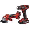 Einhell kit utensili TC-TK 18 Li Kit con trapano/avvitatore e smerigliatrice angolare