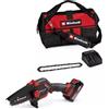 Einhell motosega a batteria GE-PS 18/15 Li in Kit con batteria, caricabatterie e borsa