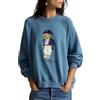 Polo Ralph Lauren Felpa leggera blu Polo Bear girocollo