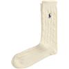 Polo Ralph Lauren Calzini bianchi a trecce con pony - 9/11 - 39/41 IVORY - POLO RALPH LAUREN 15920660106 - C - M002